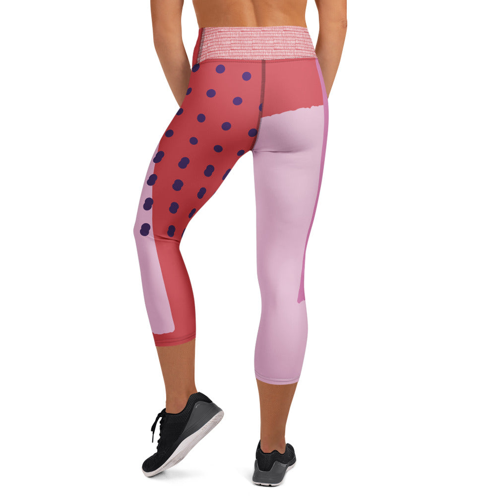 Pink Stylish Capri Leggings — photo 3