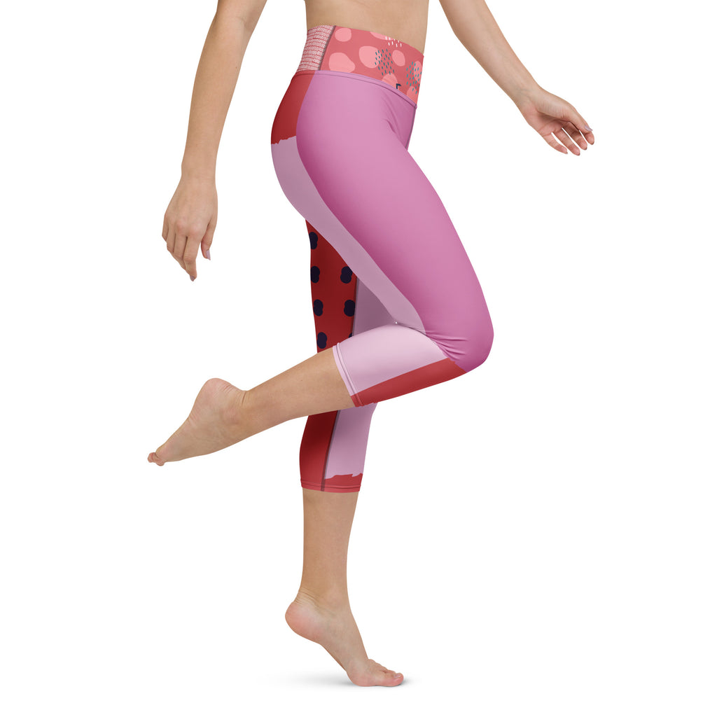 Pink Stylish Capri Leggings — photo 4