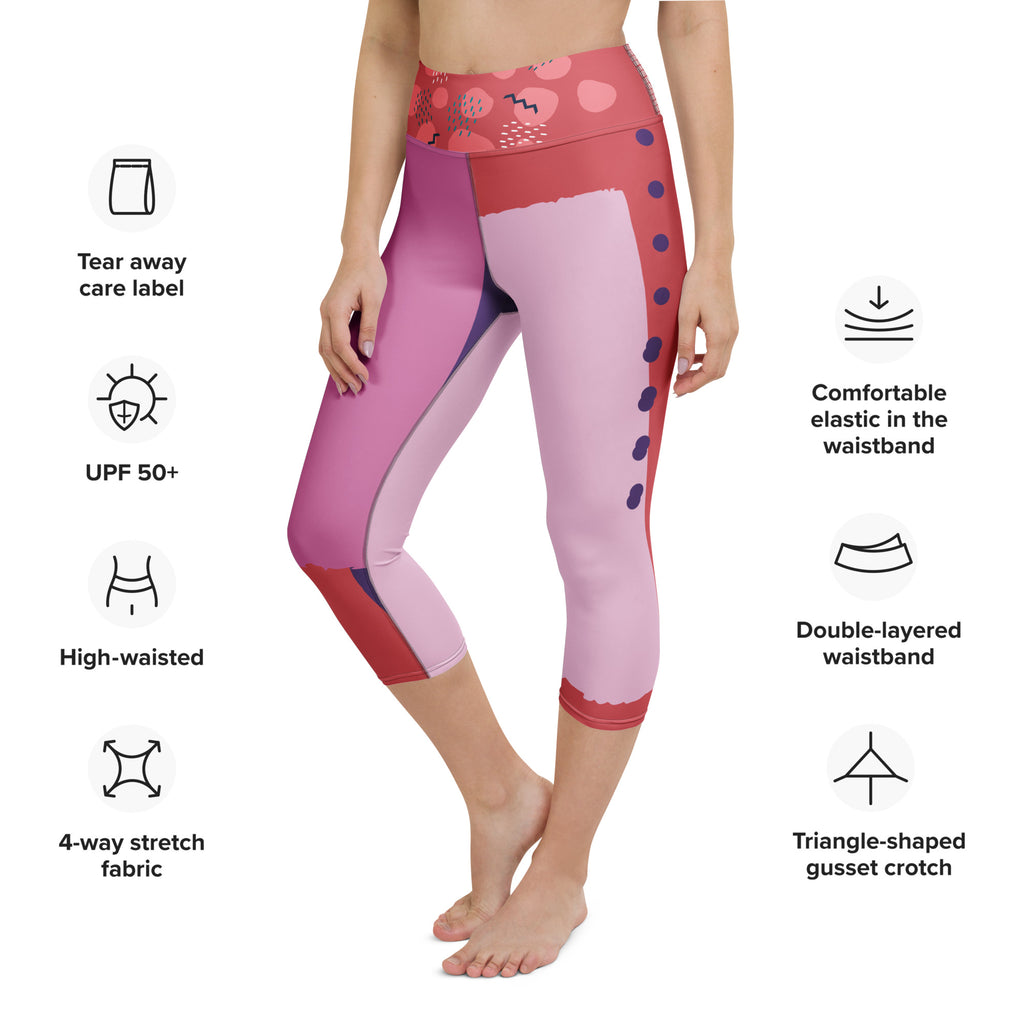 Pink Stylish Capri Leggings — photo 5