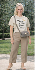 Style is Your Silent Power signature quote tee — Ecwid main image
