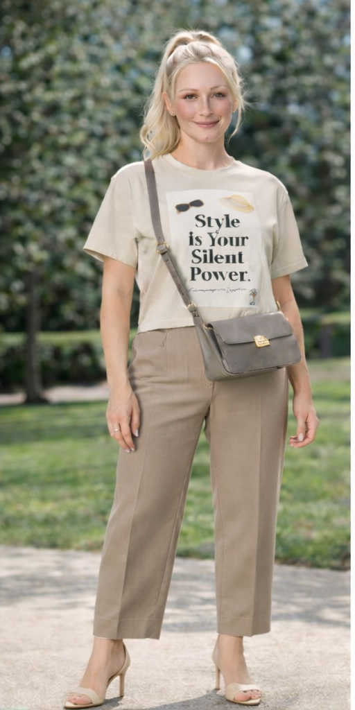 Style is Your Silent Power signature quote tee — Ecwid main image