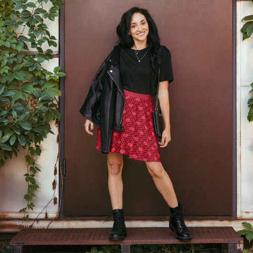 City Twirl Skater Skirt – flared mid-thigh skirt