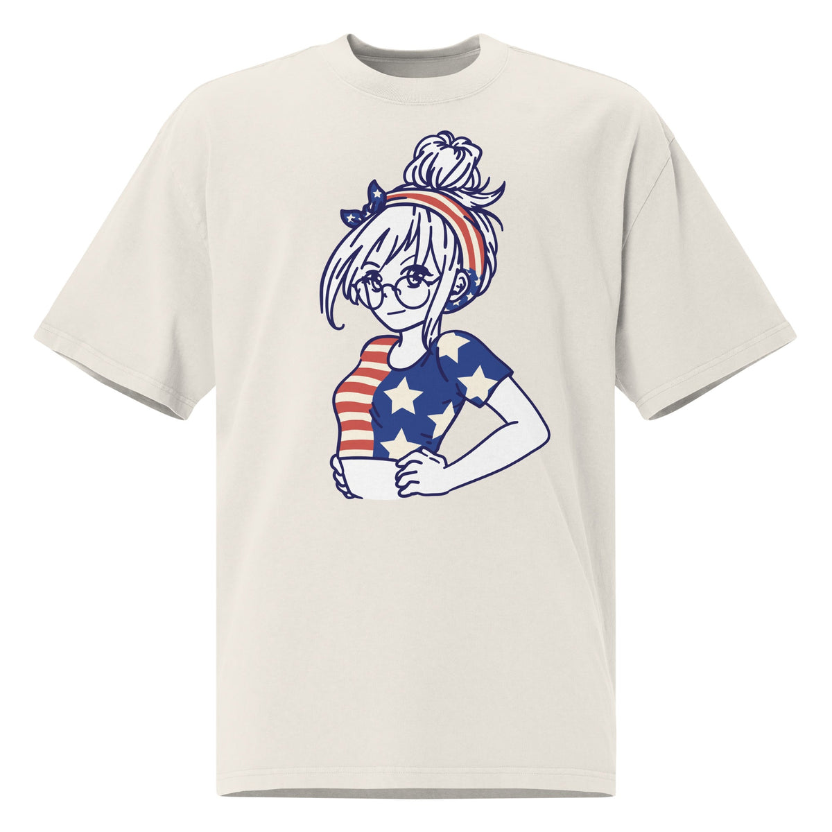 American Girl Oversized Tee – dropped shoulder streetwear