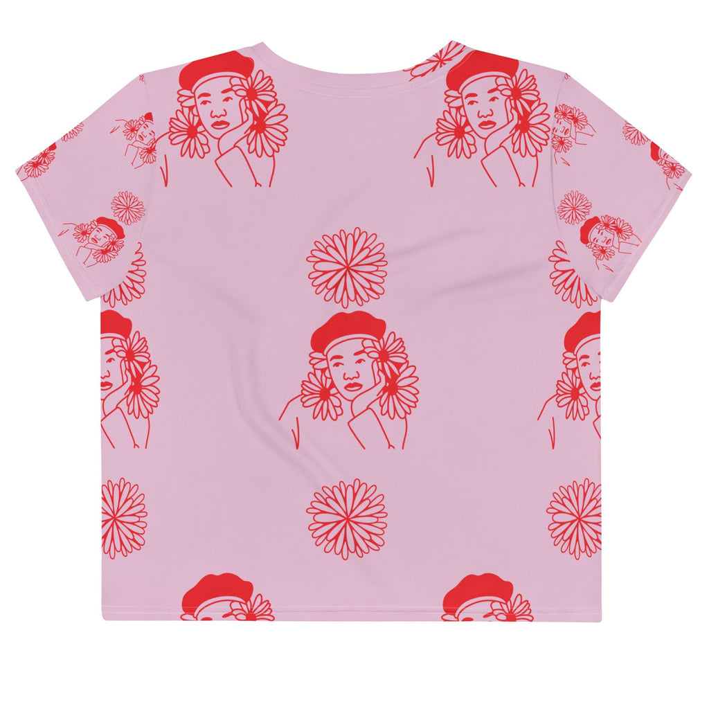 Girl in Beret Crop Tee — photo 2