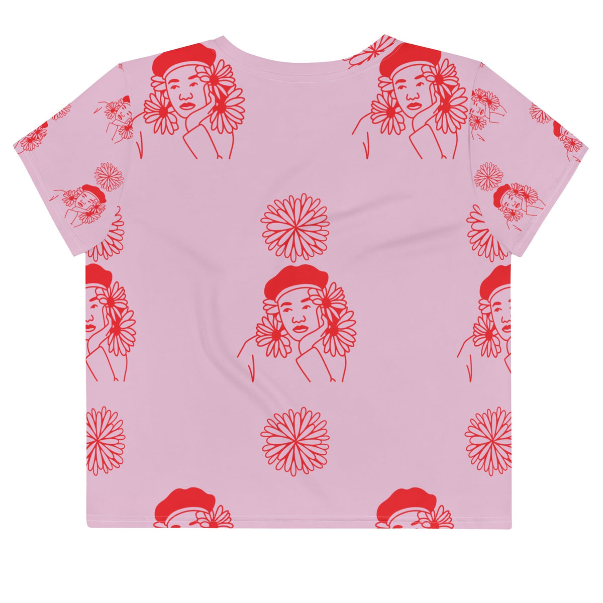 Girl in Beret Crop Tee — photo 2