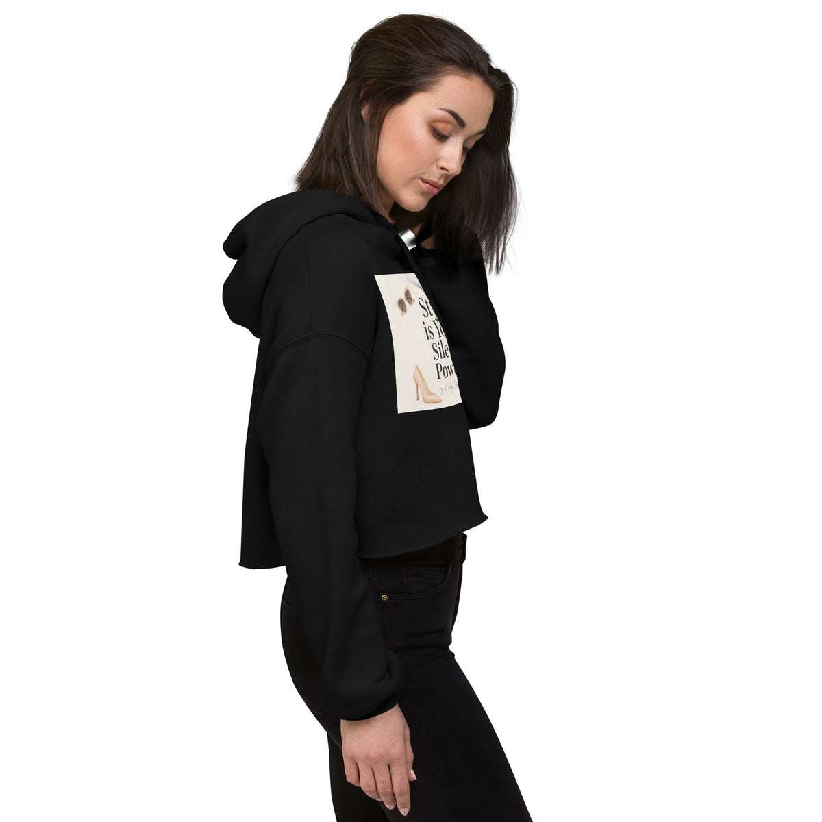 Silent Power Crop Hoodie — photo 2