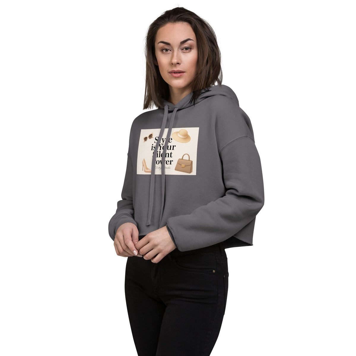 Silent Power Crop Hoodie — photo 4