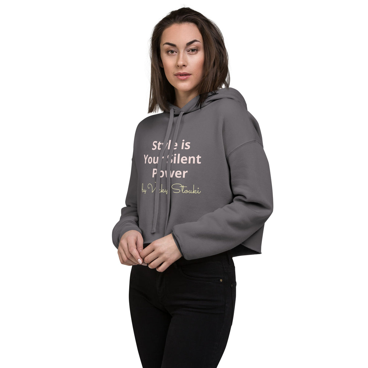 Silent Power Crop Hoodie — photo 14