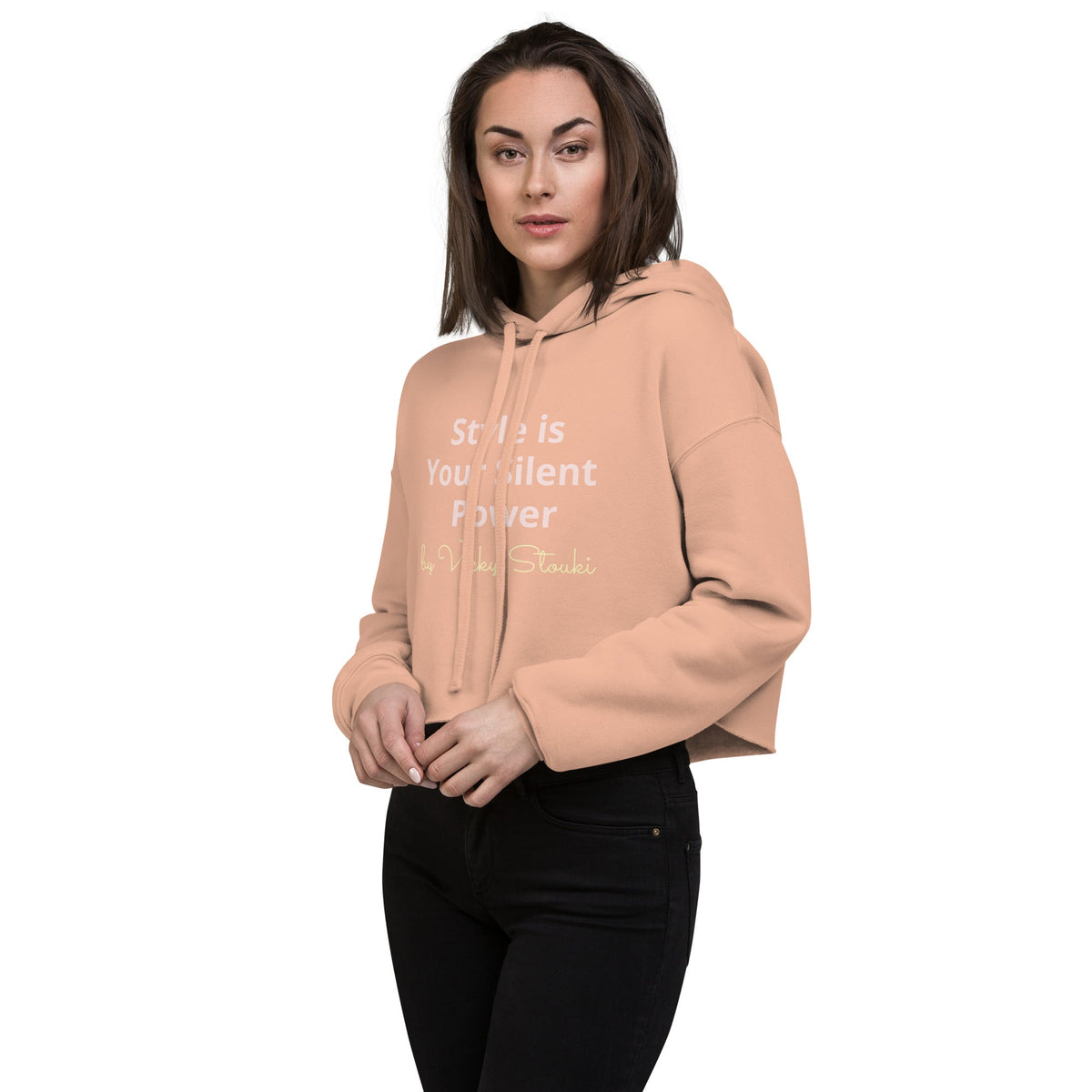 Silent Power Crop Hoodie — photo 15
