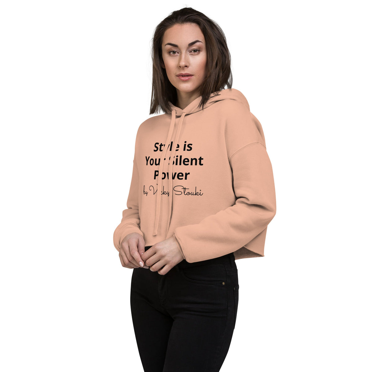 Silent Power Crop Hoodie — photo 22