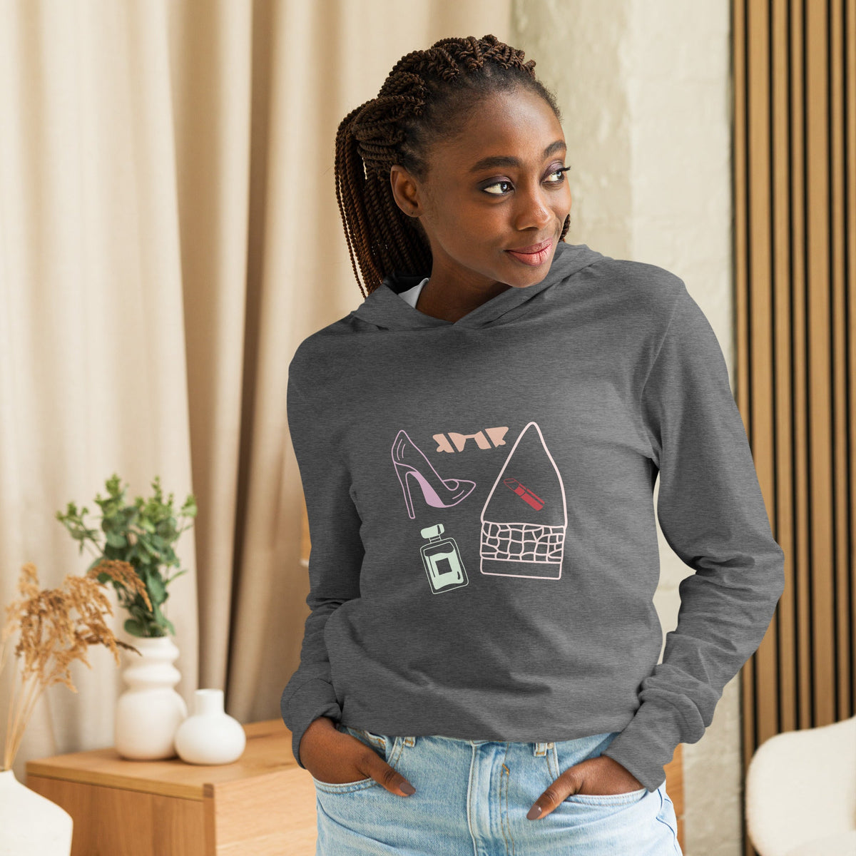 Fashionista Long-Sleeve Hooded Tee