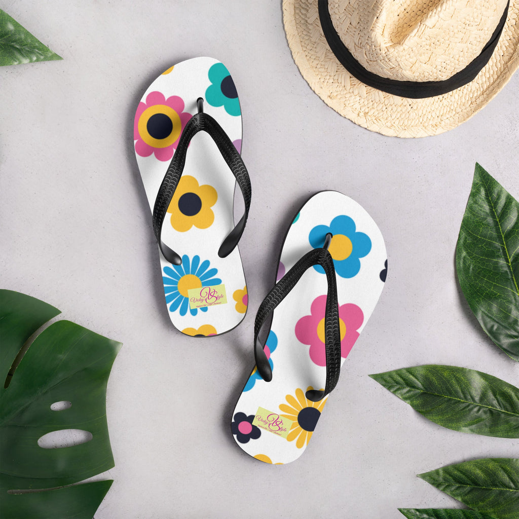 Floral Flip-Flops