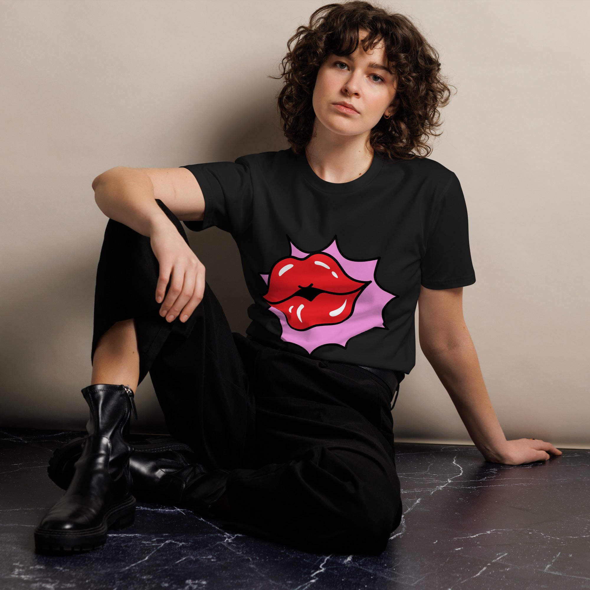 Lips Unisex Premium T-Shirt | Vicky's Style Boutique