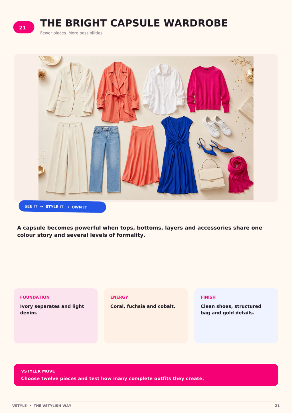 The VStylish Way preview — Bright Capsule Wardrobe