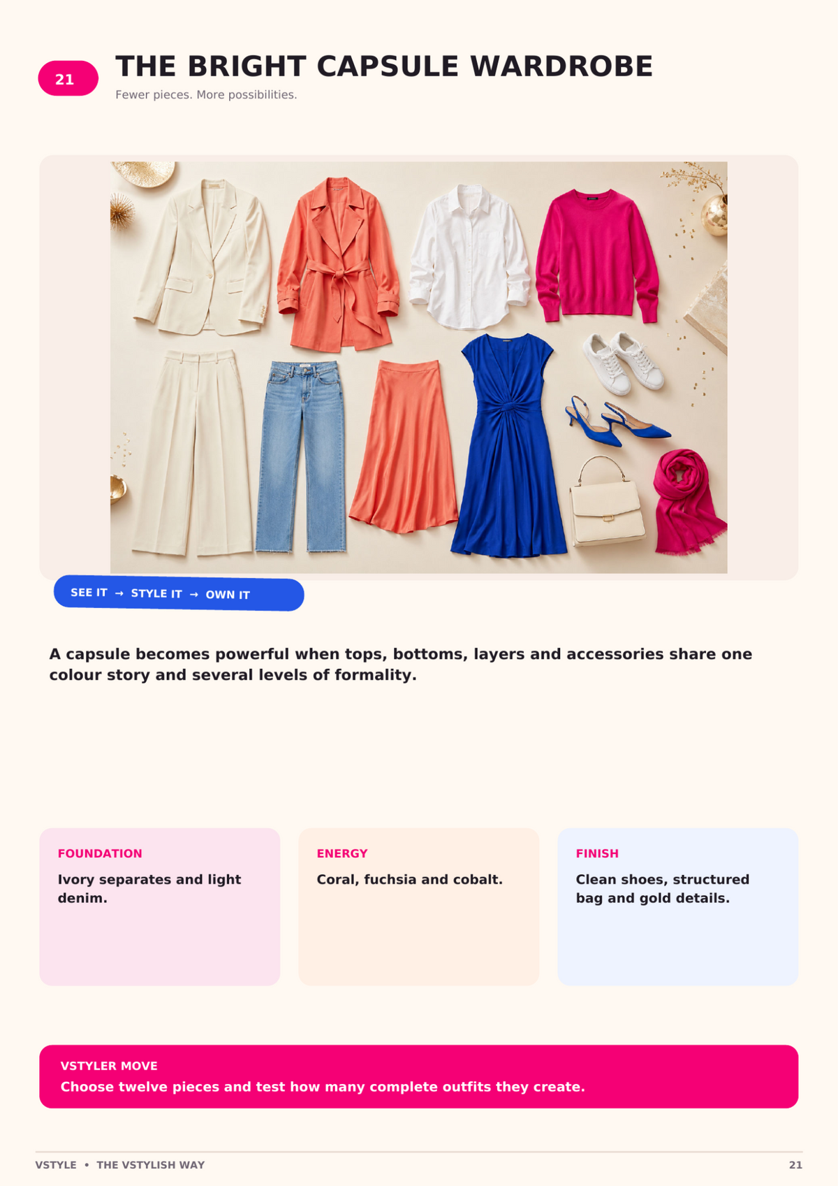 The VStylish Way preview — Bright Capsule Wardrobe
