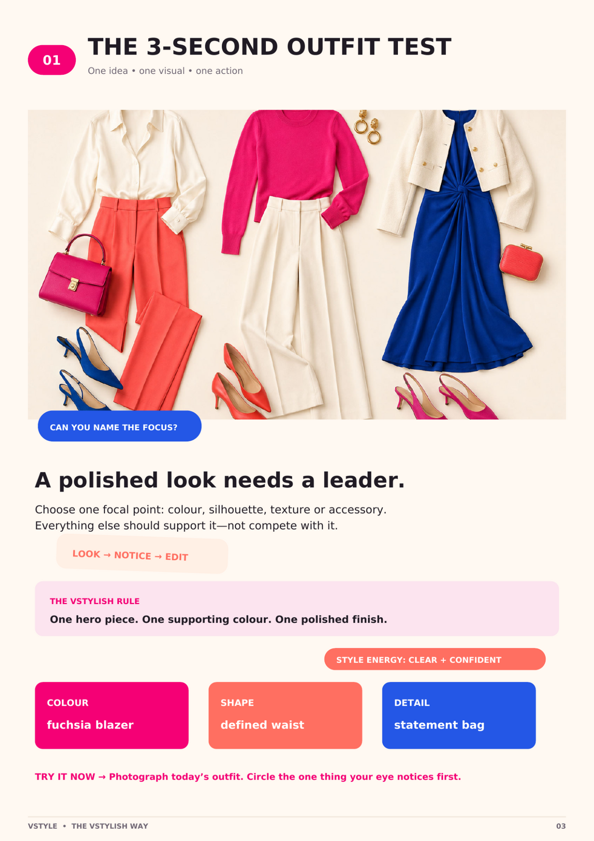 The VStylish Way preview — 3-Second Outfit Test