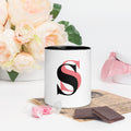 Daily Joy Color-Inside Mug – black front view
