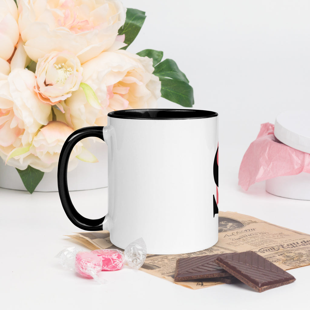 Daily Joy Color-Inside Mug – black left view