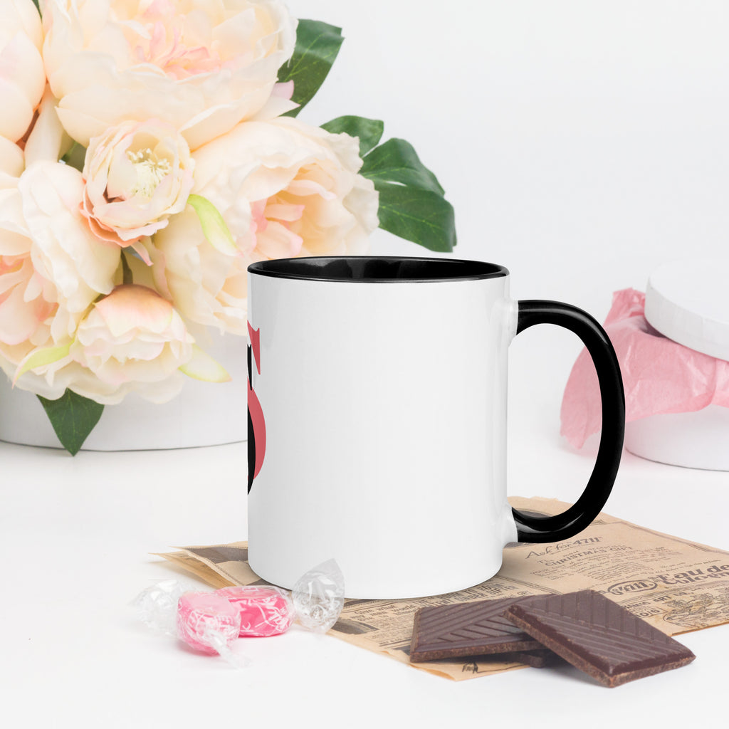 Daily Joy Color-Inside Mug – black right view